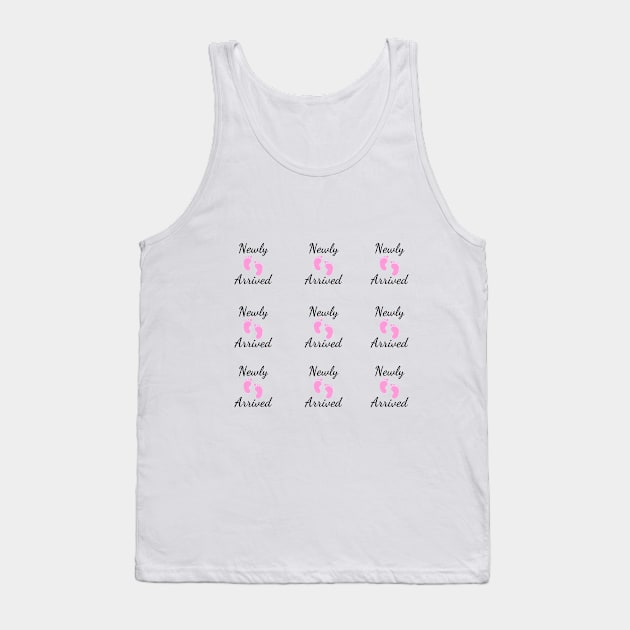 Newly Arrived - Pink New Baby Girl Shower Favor Pack Tank Top by IlanaArt